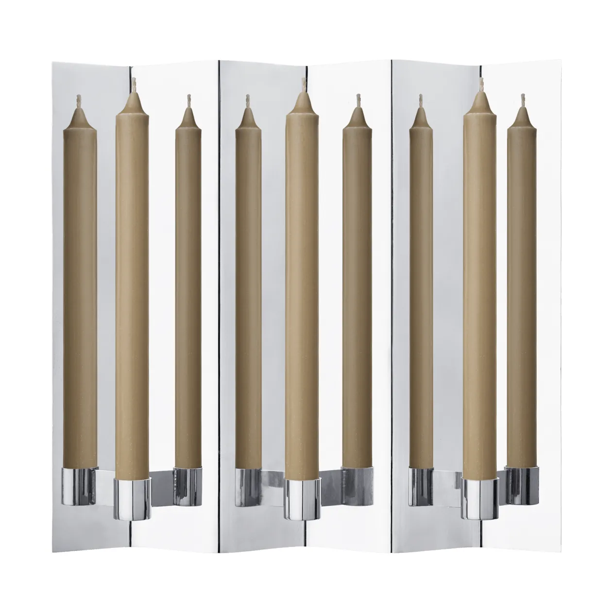 Eddy väggljusstake, 3, Mirror polished Ferm Living