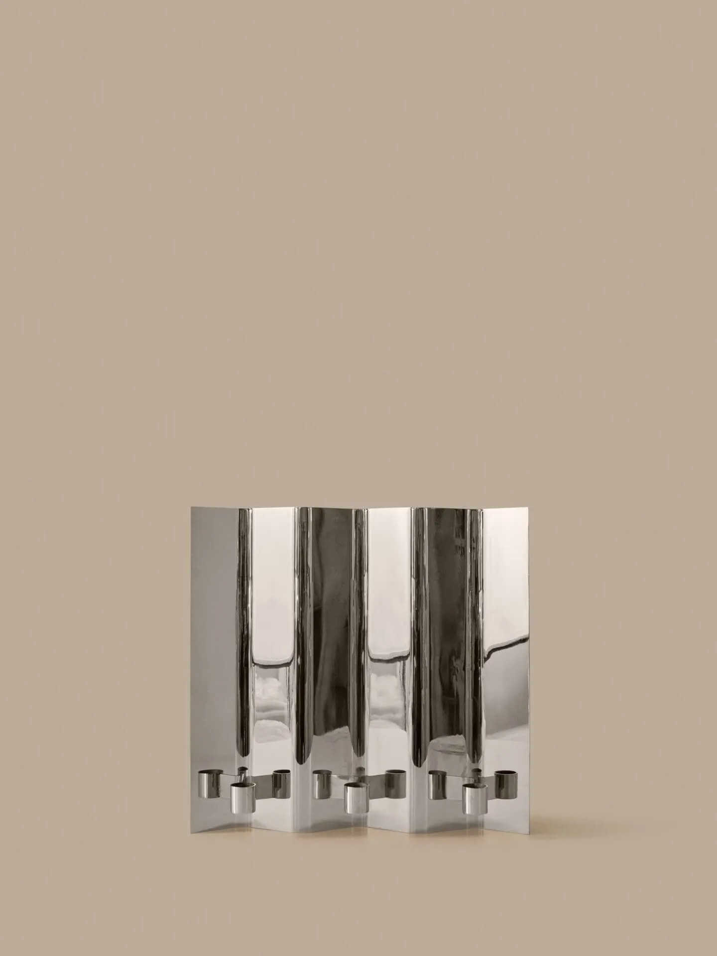 Eddy väggljusstake, 3, Mirror polished Ferm Living