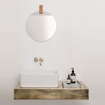 Enter spegel brun - stor - Ferm Living