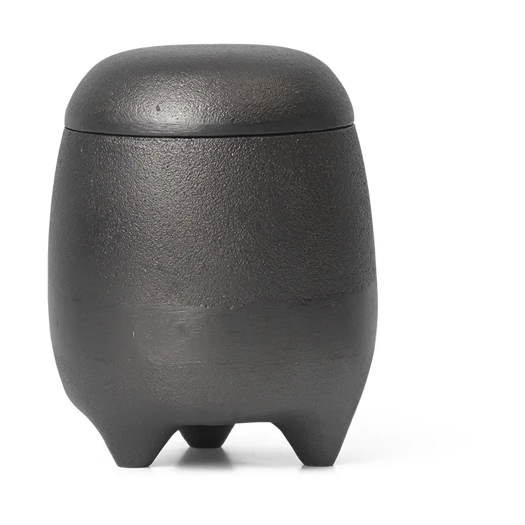 Evoke ljus i burk, Blackened Aluminium Ferm Living