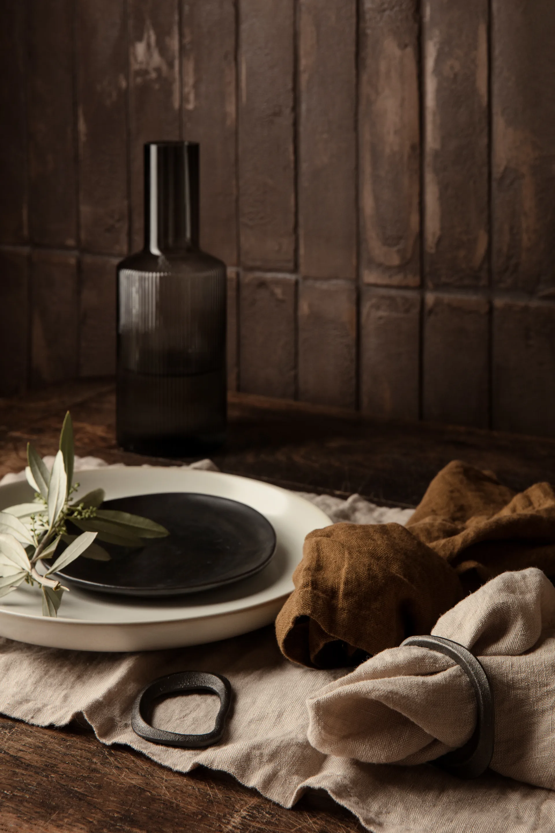 Ferm Living linneservetter 2-pack, Natural Ferm Living