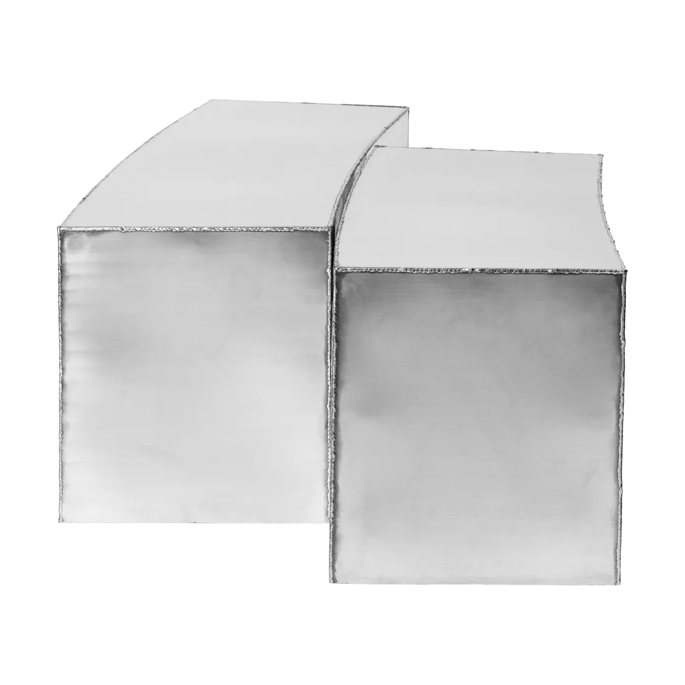 Ferra soffbord 2 delar, Stainless steel Ferm Living