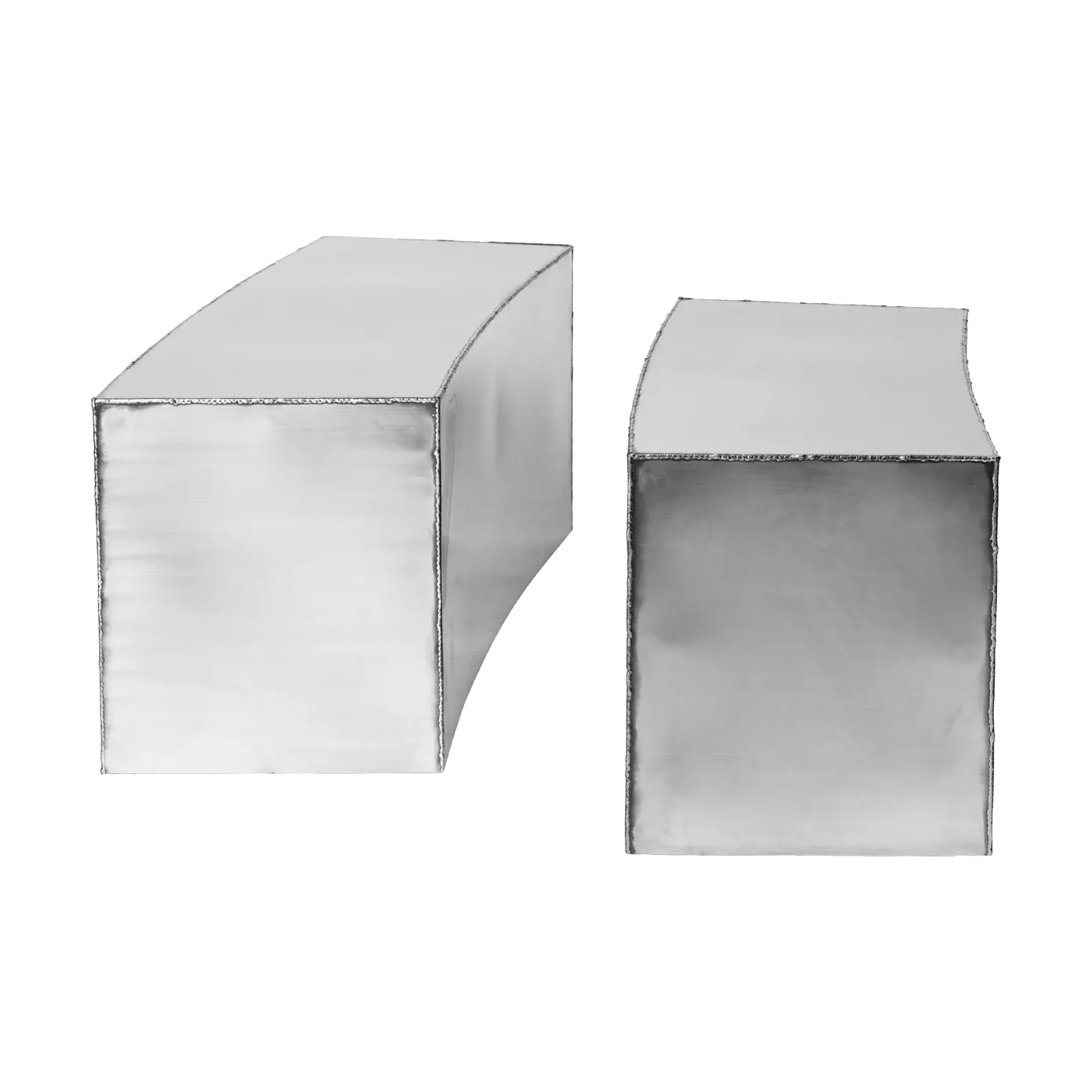 Ferra soffbord 2 delar, Stainless steel Ferm Living