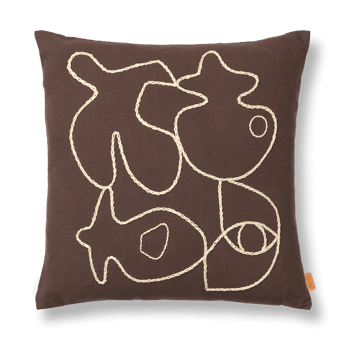 Ferm Living Figure kuddfodral 50×50 cm Coffee-Sand