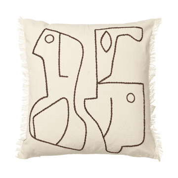 Ferm Living Figure kuddfodral 50×50 cm Off-white-Coffee