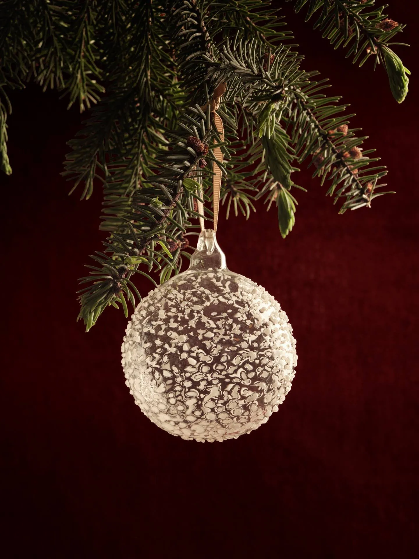Flurry julgranskulor 3-pack, L, White Ferm Living