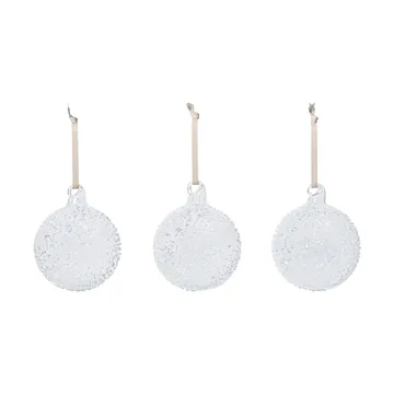 Flurry julgranskulor 3-pack - M, White - Ferm Living
