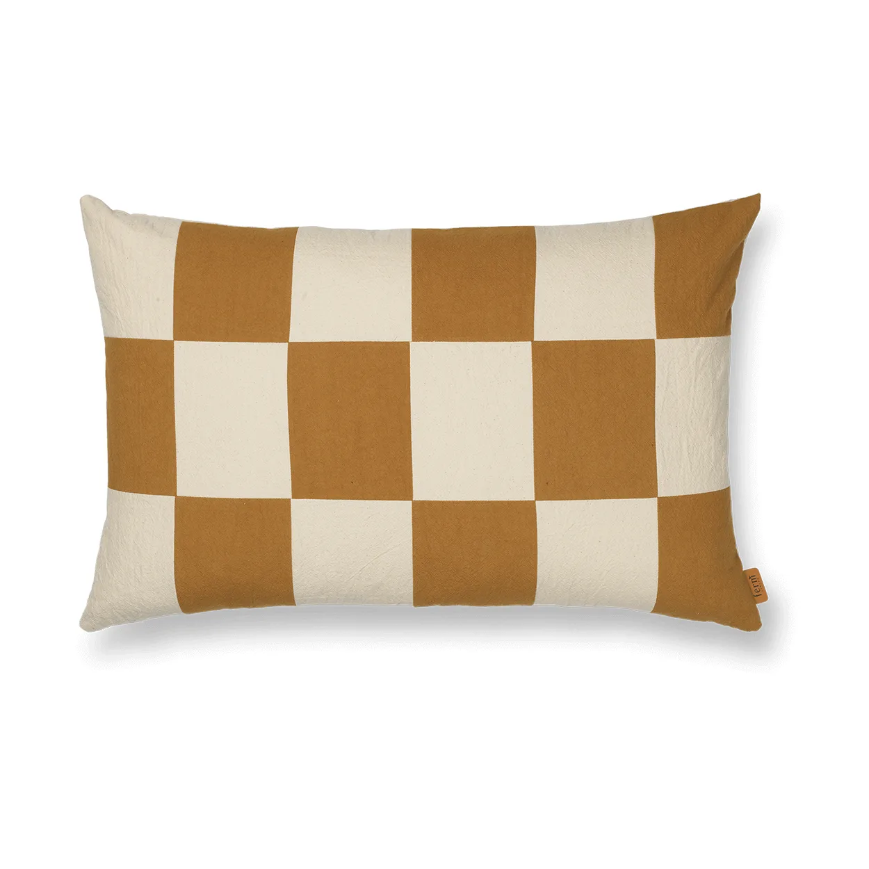 Produktfoto för Ferm Living - Fold Patchwork Cushion Cover  - Kuddfodral - Sugar kelp/Undyed - W60 x D1 x H40 cm
