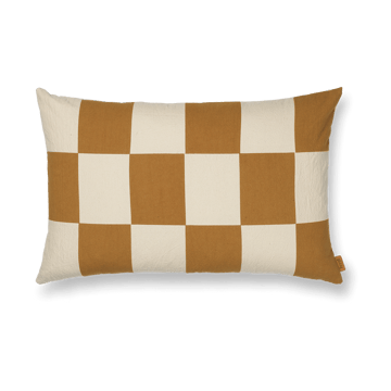 Produktfoto för Ferm Living - Fold Patchwork Cushion Cover  - Kuddfodral - Sugar kelp/Undyed - W60 x D1 x H40 cm