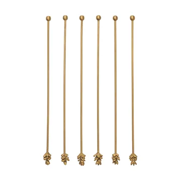 Forest drinkpinnar 6-pack - Mässing - Ferm Living