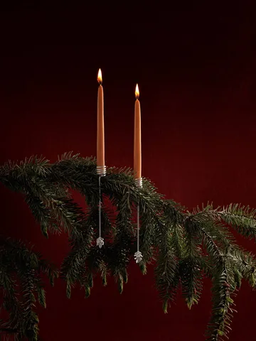 Forest ljushållare till julgran 4-pack - Silver - Ferm Living