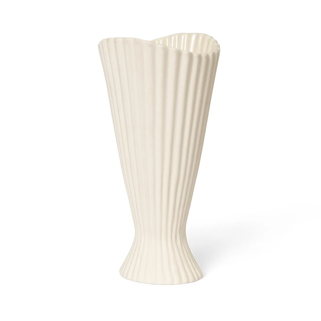 Ferm Living Fountain vas 23 cm Off white