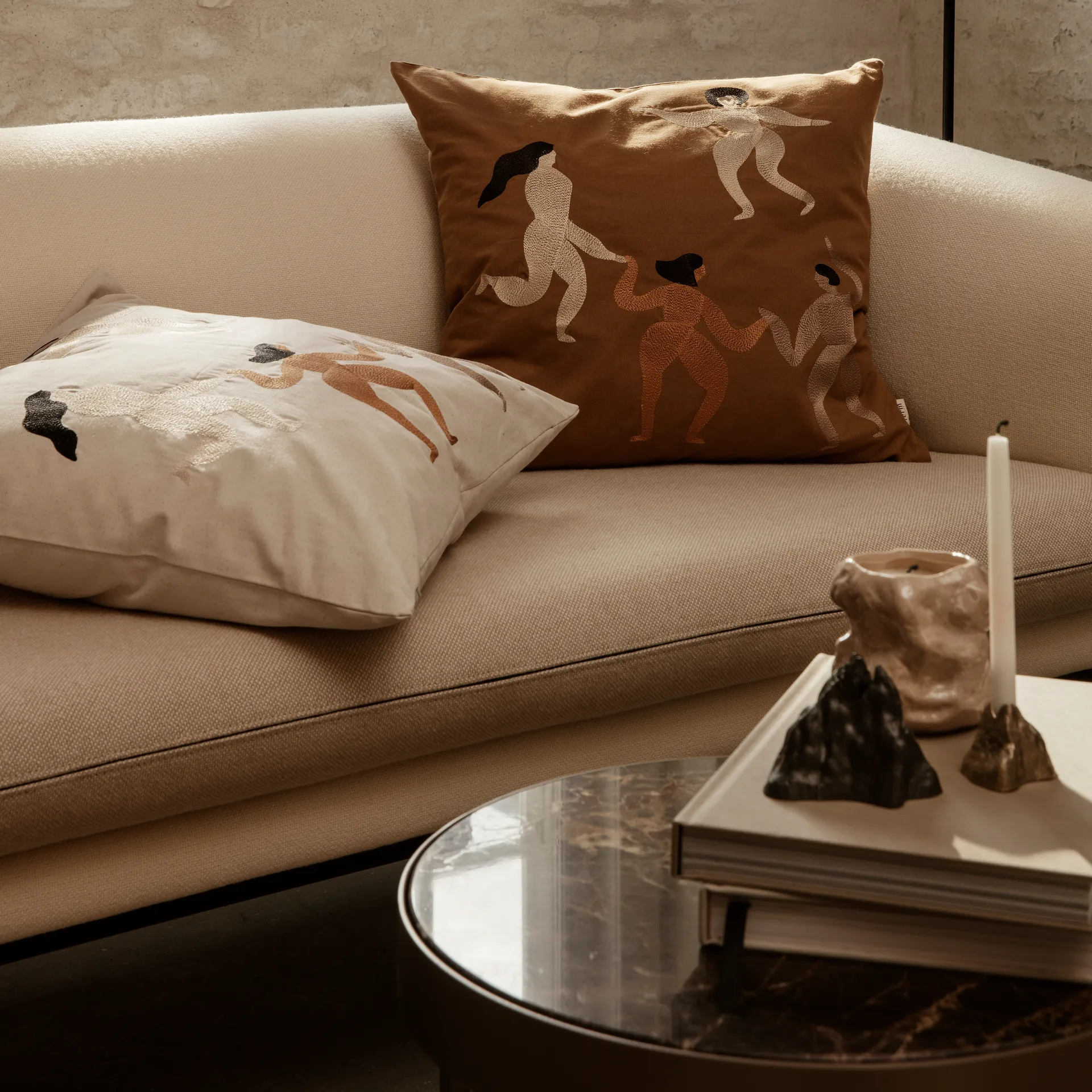 Free kudde 50x50 cm, Natural Ferm Living