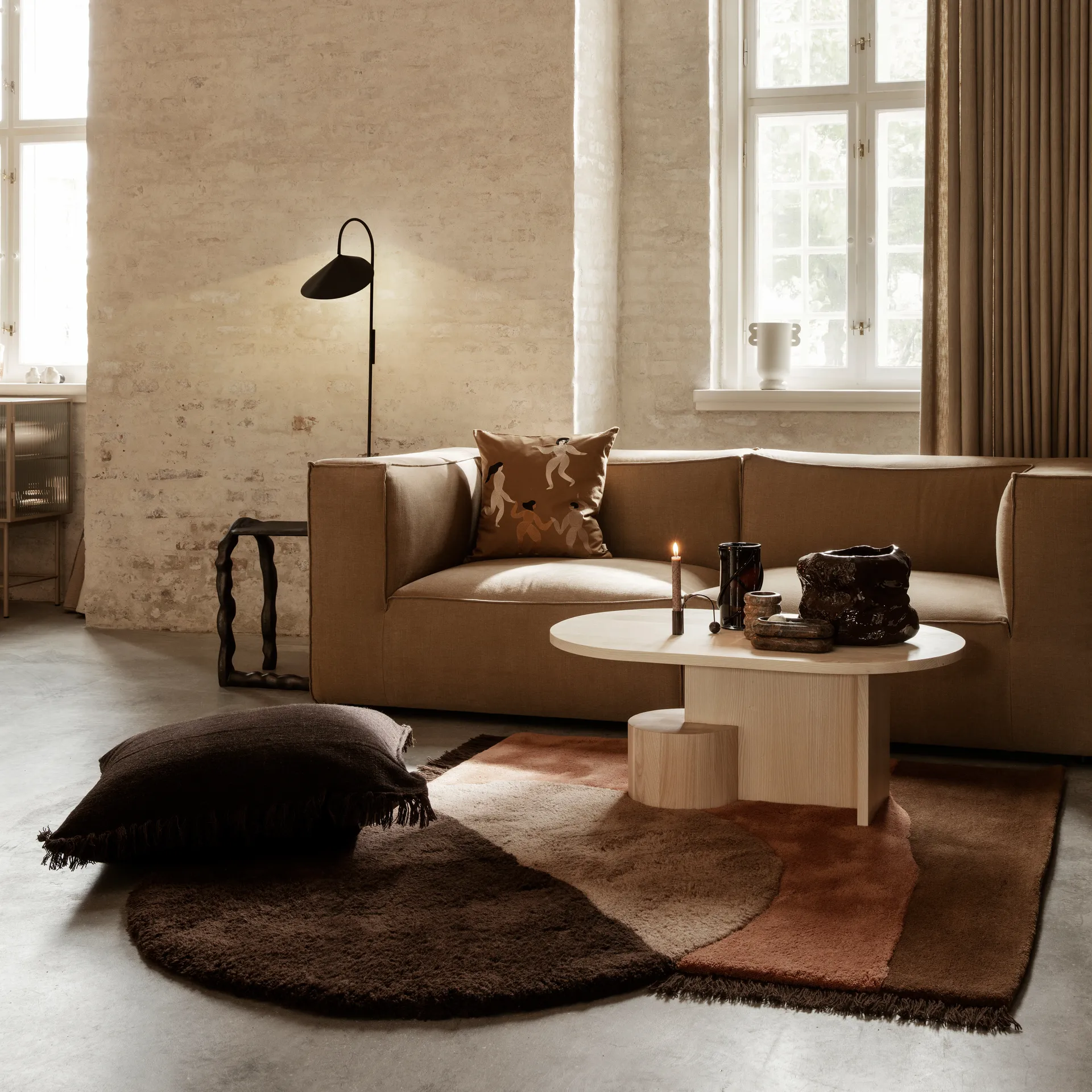 Free kudde 50x50 cm, Sugar kelp Ferm Living