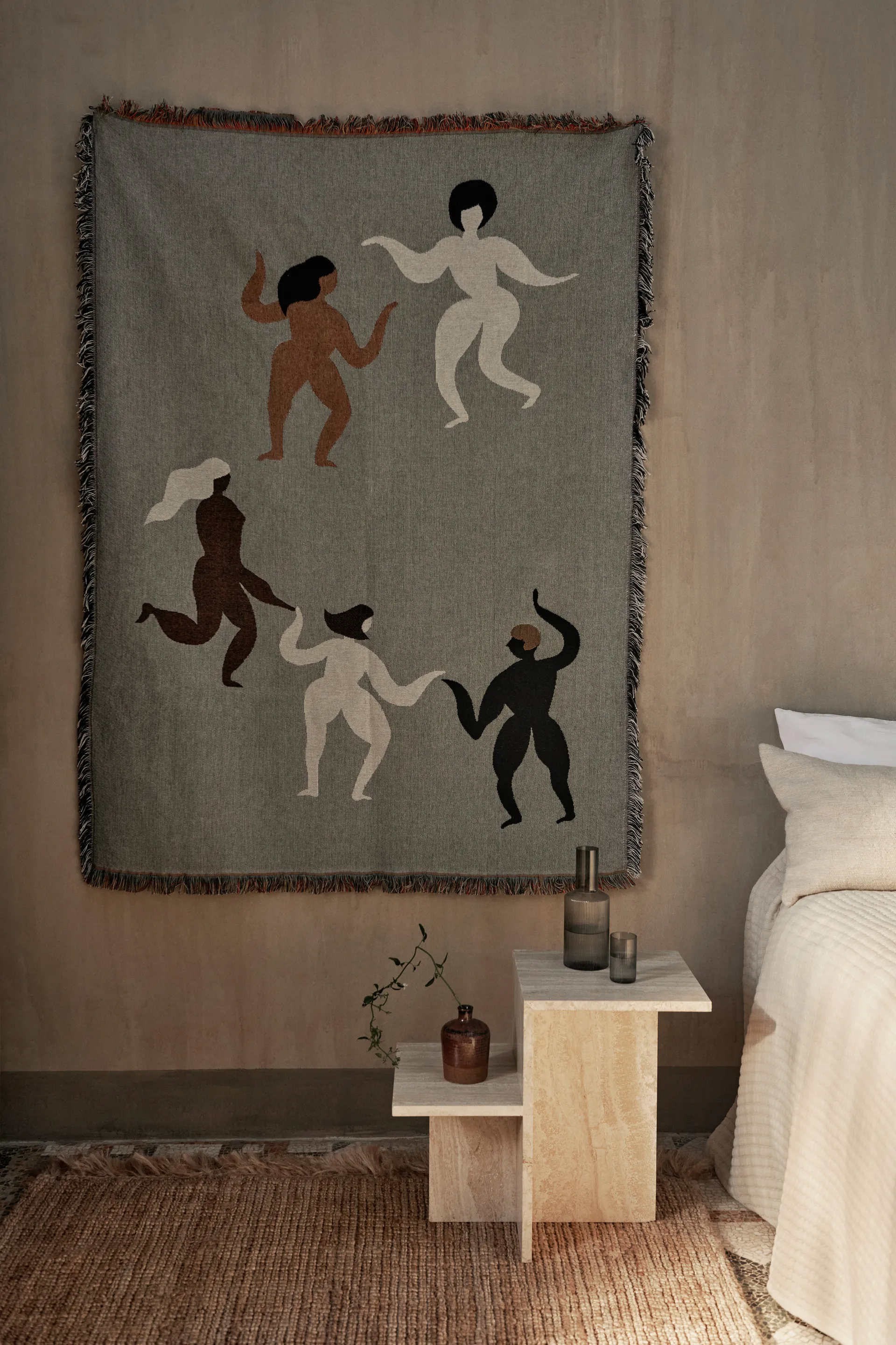Free tapestry pläd 120x170 cm, Grey Ferm Living