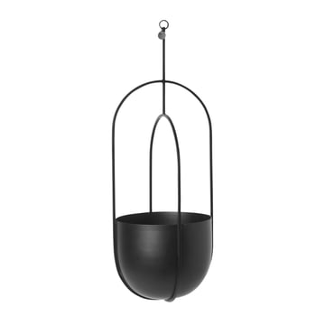 Ferm Living Hanging deco pot hängande kruka Ø18.5 cm Svart
