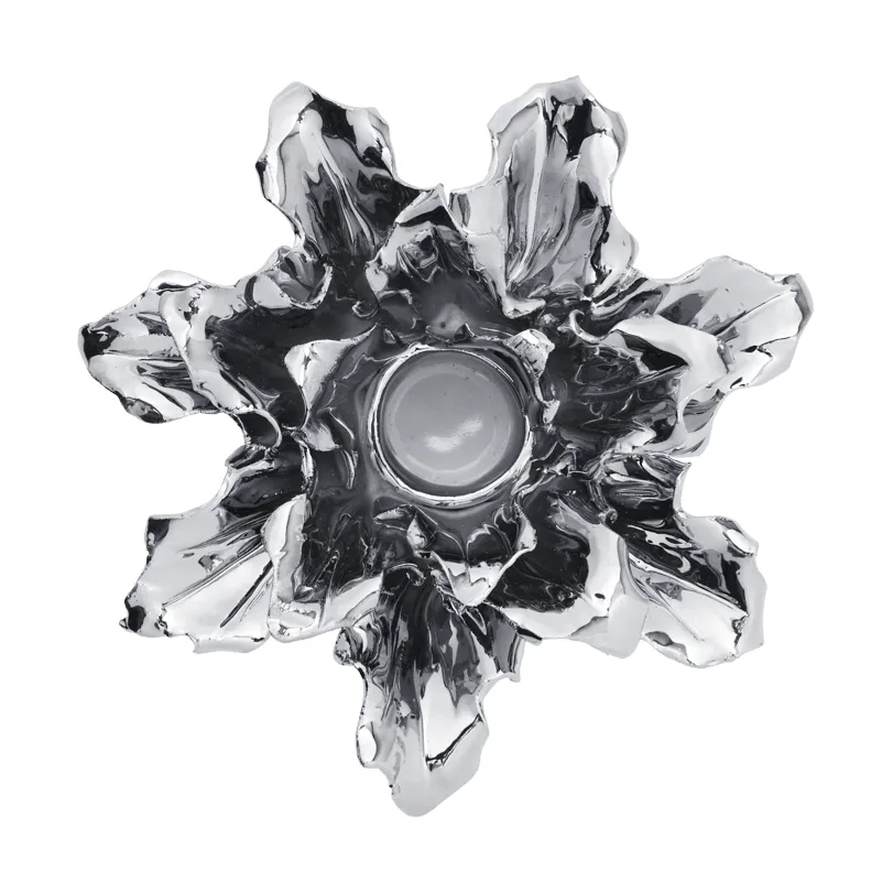Holly Leaf ljusstake, Silver, 7 cm Ferm Living