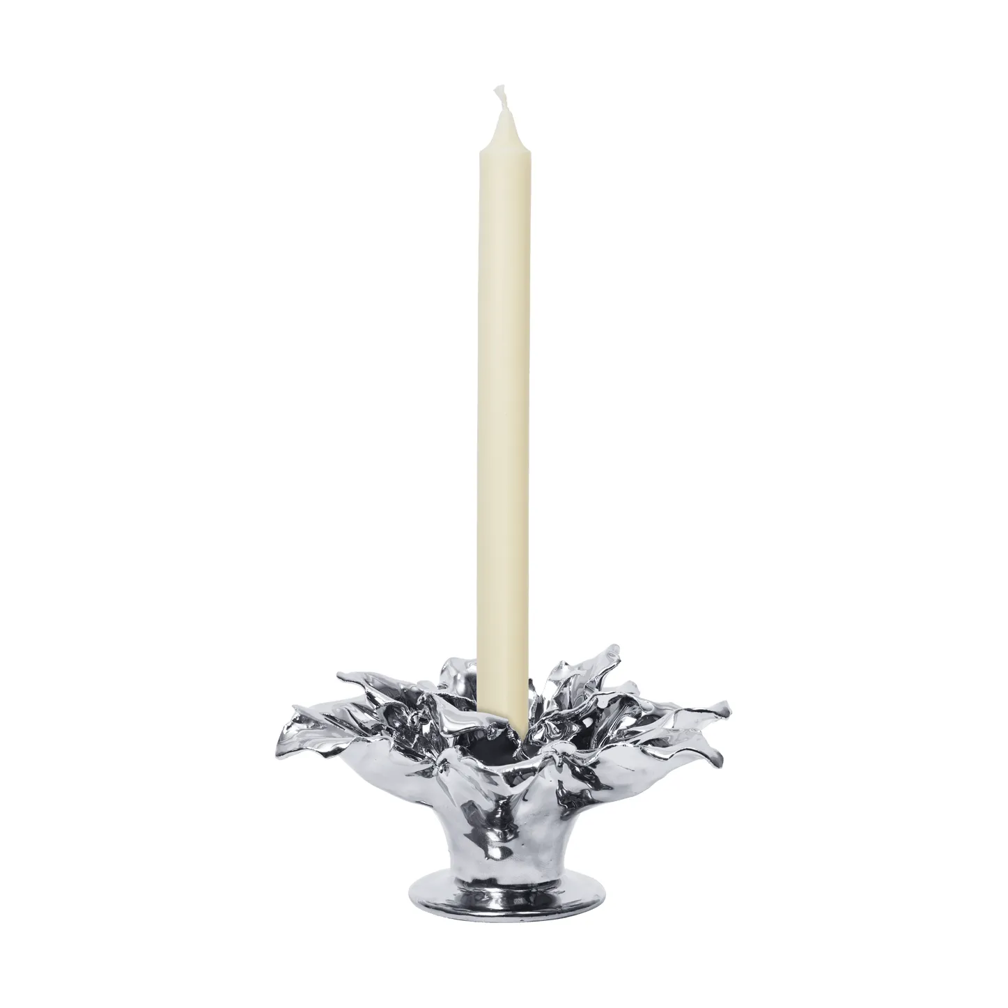 Holly Leaf ljusstake, Silver, 7 cm Ferm Living