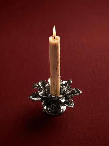 Holly Leaf ljusstake - Silver - Ferm Living