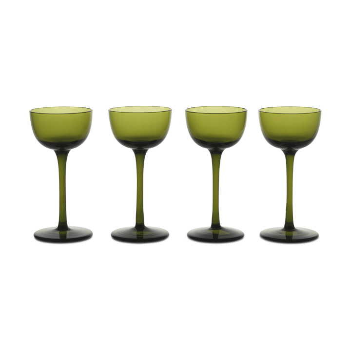 Host likörglas 4-pack, Moss Green ferm LIVING