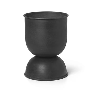 Ferm Living Hourglass kruka extra small Ø21 cm Svart-mörkgrå