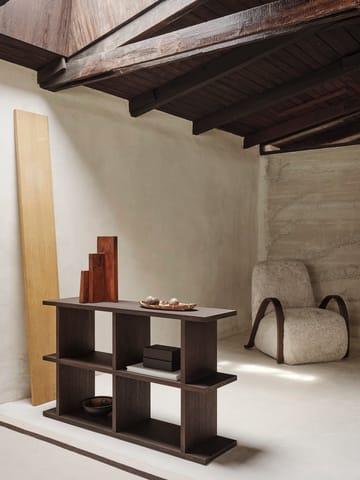 Kona bokhylla 2x2 - Dark stained - Ferm Living