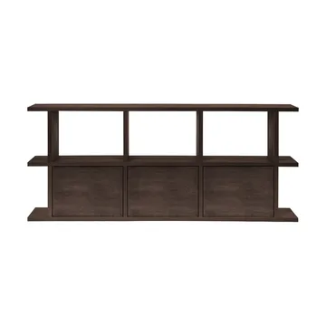 Kona bokhylla 3x2 - Dark stained, inkl 3 skåpsinsatser - Ferm Living