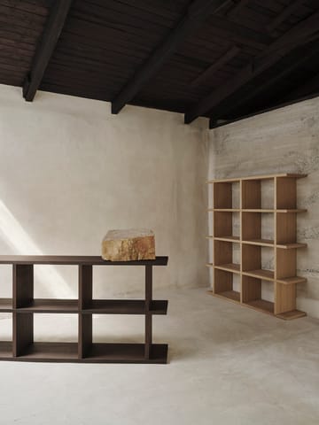 Kona bokhylla 3x2 - Dark stained - Ferm Living