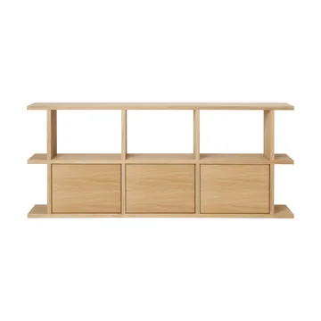 Kona bokhylla 3x2 - Natural oak, inkl 3 skåpsinsatser - Ferm Living