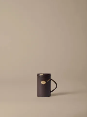 Koyo temugg med tesil 40 cl - Dark brown-buff - Ferm Living