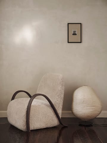 Kurbis golvlampa low - Natural-black - Ferm Living