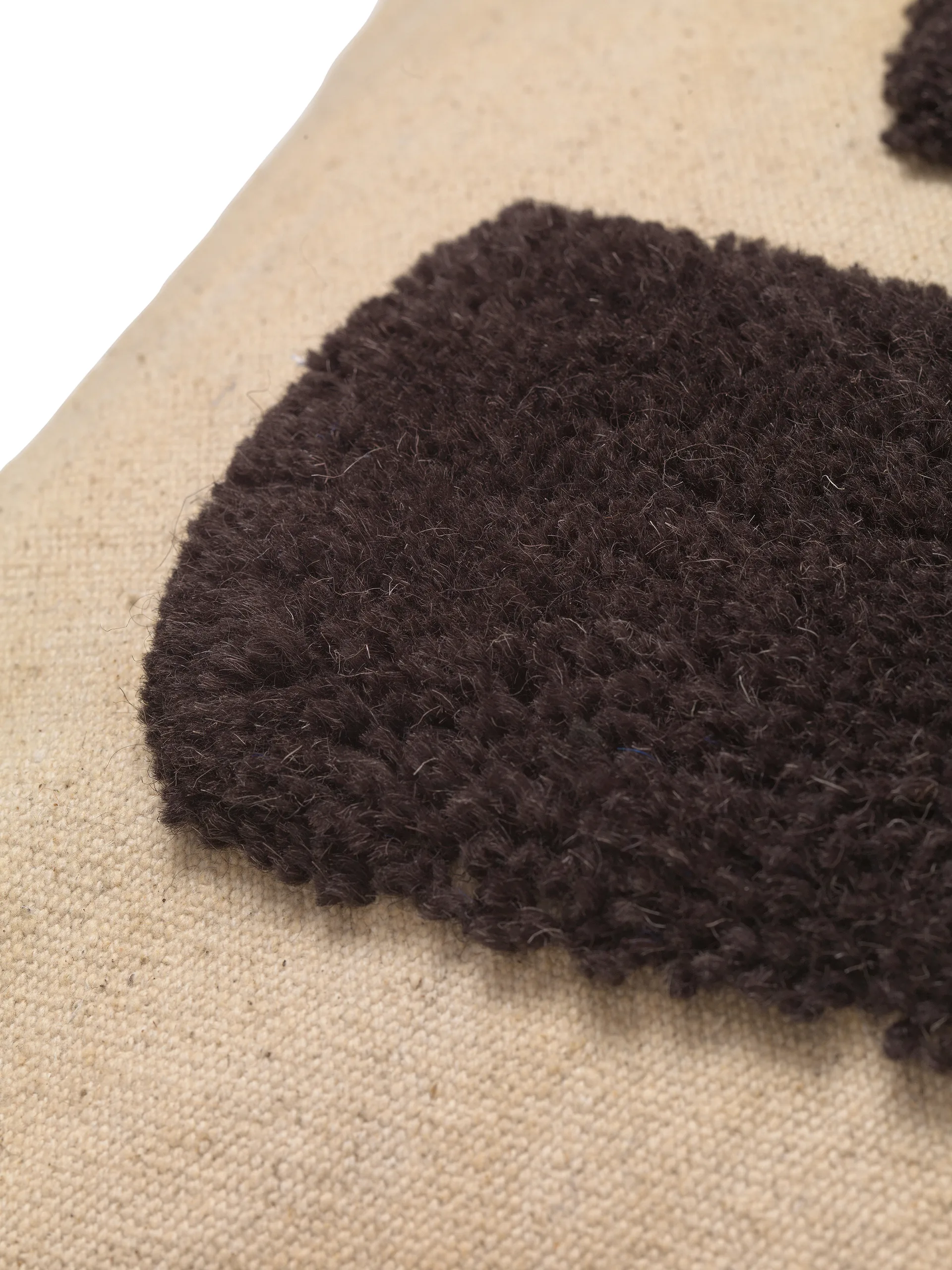 Lay kudde 50x50 cm, Sand / Dark Brown Ferm Living