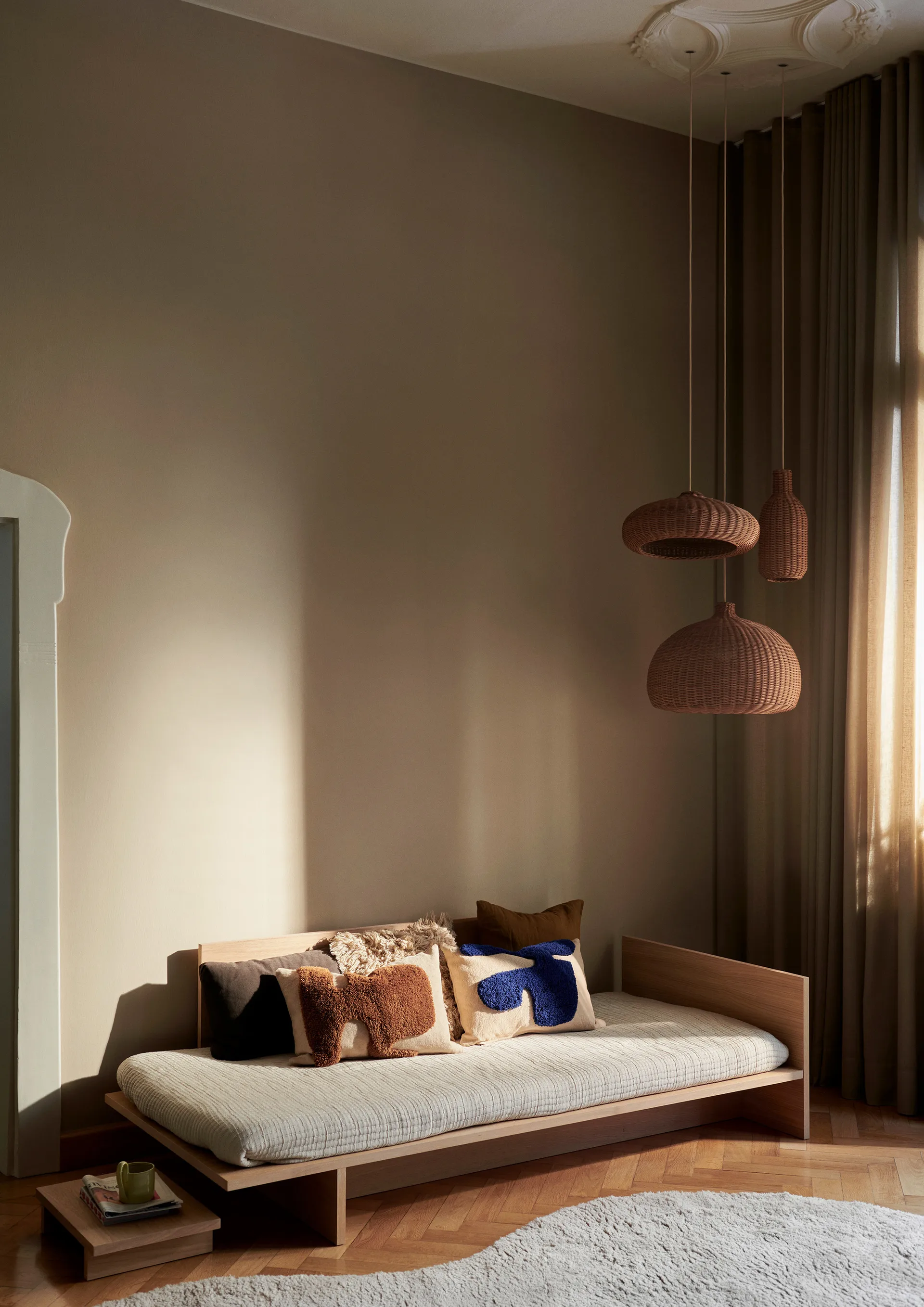 Lay rektangulär kudde 40x60 cm, Sand / Sugar Kelp Ferm Living