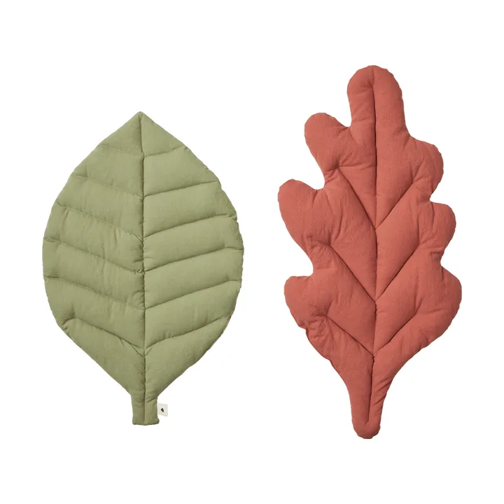 Leaf kuddar 2 delar - Tea green-baked clay - Ferm Living