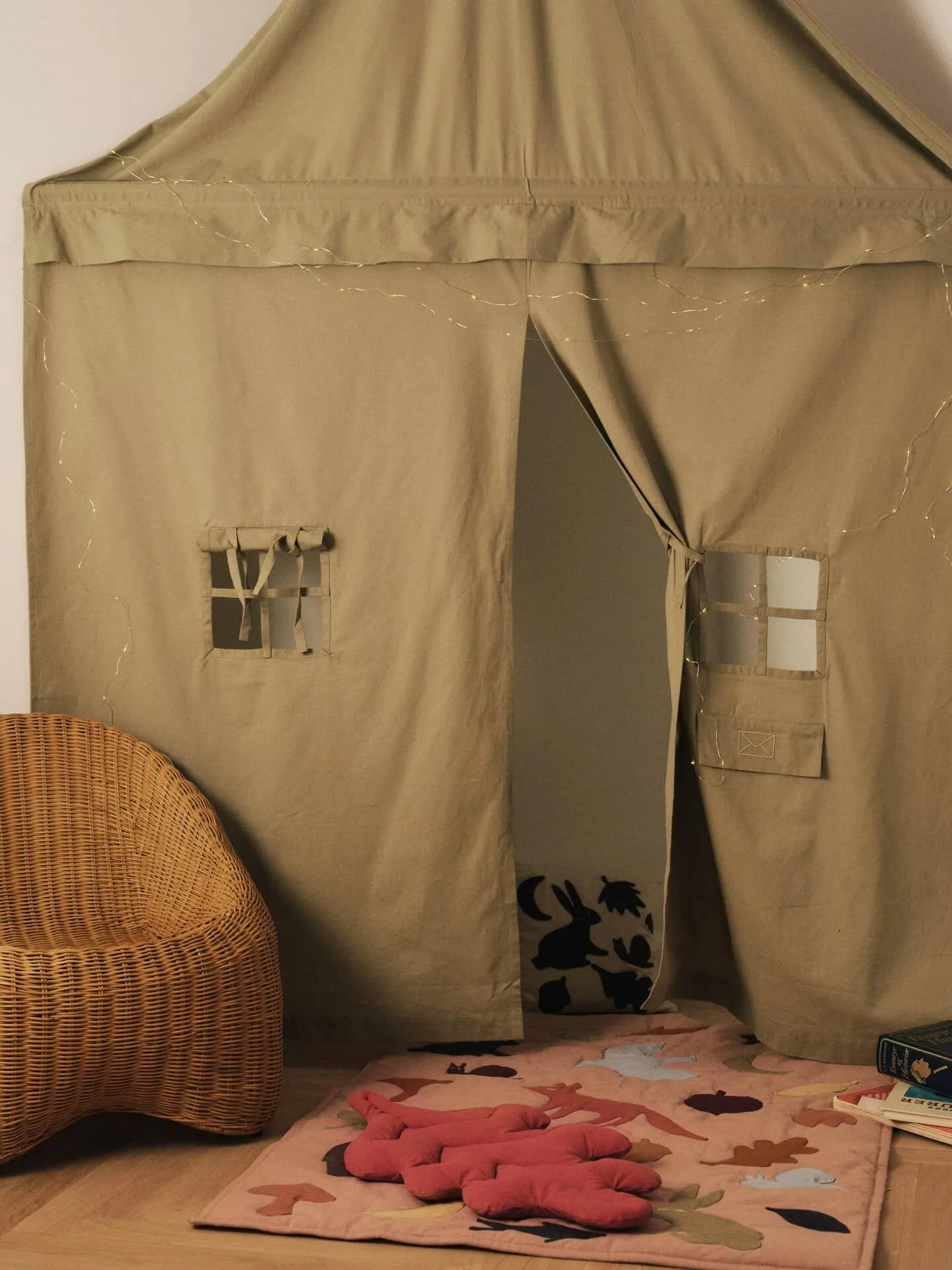 Leaf kuddar 2 delar, Tea green-baked clay Ferm Living