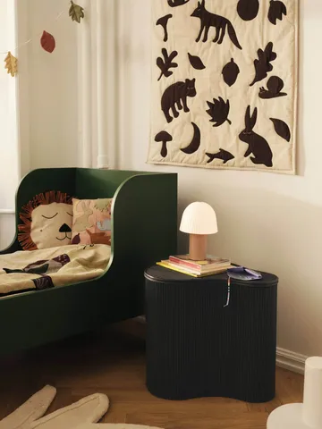 Lunden filt - Off-white-dark chocolate, 80x110 cm - Ferm Living