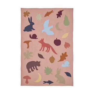 Lunden filt - Rose-multi, 80x110 cm - Ferm Living