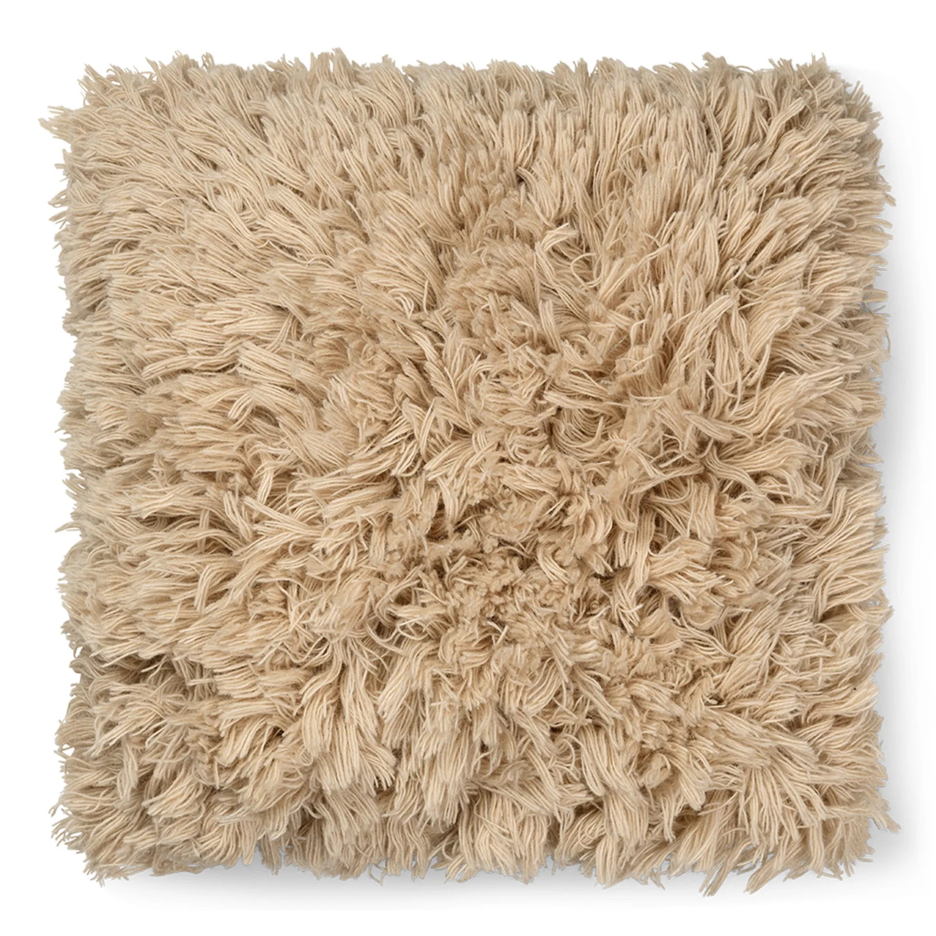 Meadow High Pile kudde 50x50 cm, Light Sand Ferm Living