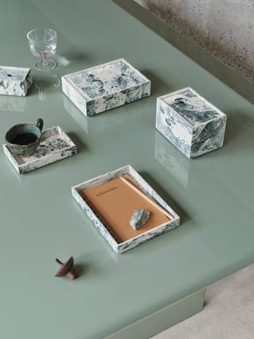 Mist förvaringsbox 10x15 cm - Emerald-off white - Ferm Living