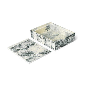 Mist förvaringsbox 15x20 cm - Emerald-off white - Ferm Living