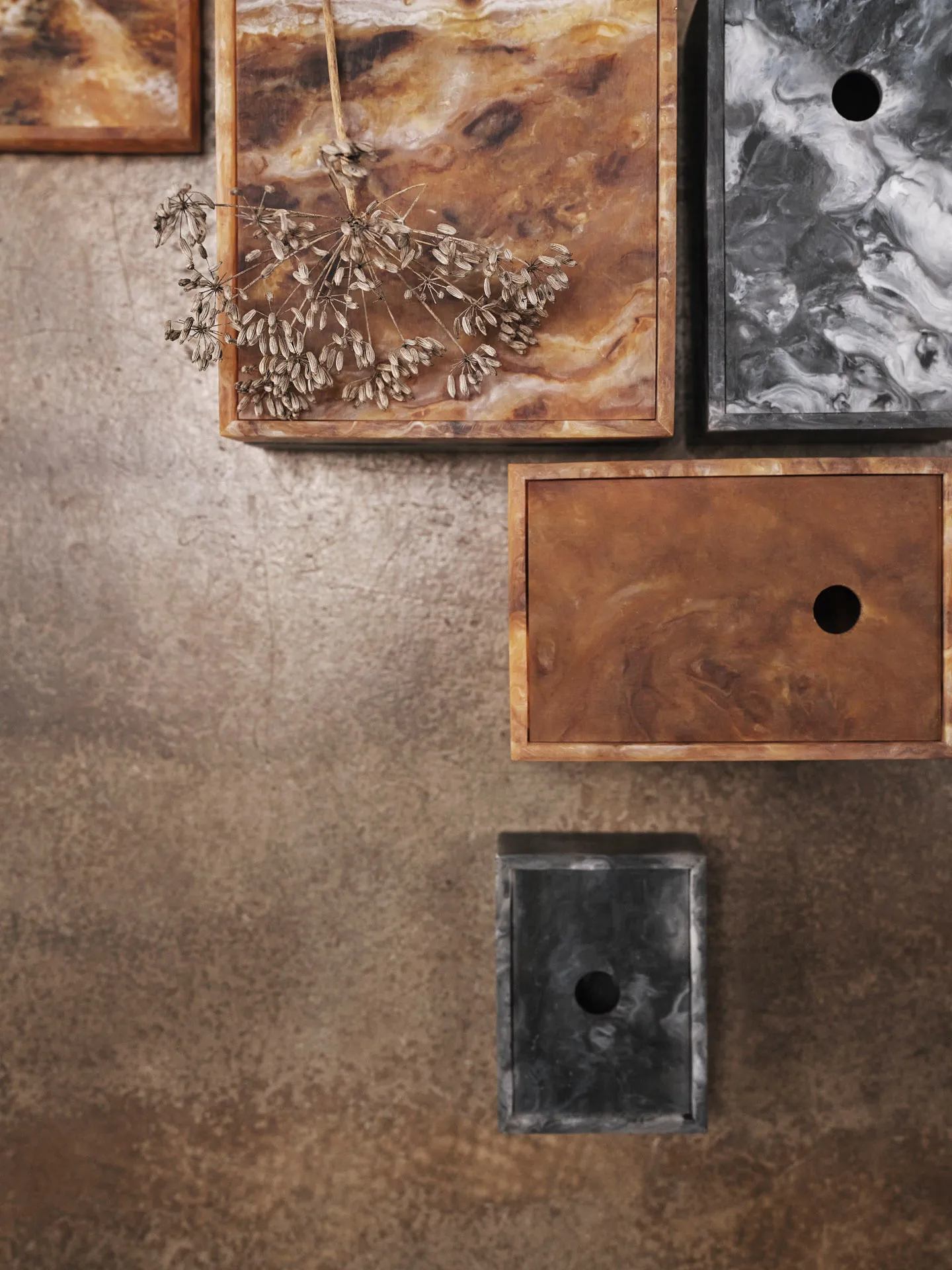 Mist förvaringsbox 7,5x10 cm, Charcoal Ferm Living