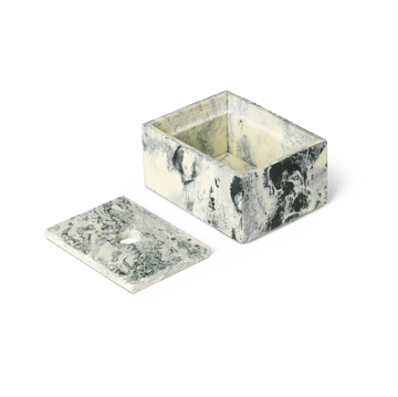 Mist förvaringsbox 7,5x10 cm - Emerald-off white - Ferm Living