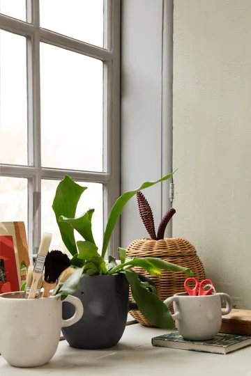 Mus blomkruka XL Ø15 cm - Dark grey - Ferm Living