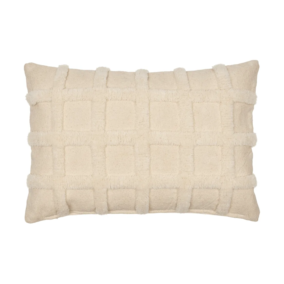 Norte grid kudde, Off-white, 40x60 cm Ferm Living