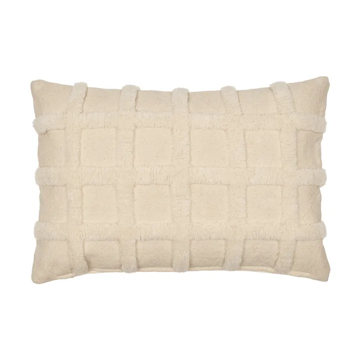 Norte grid kudde - Off-white, 40x60 cm - Ferm Living