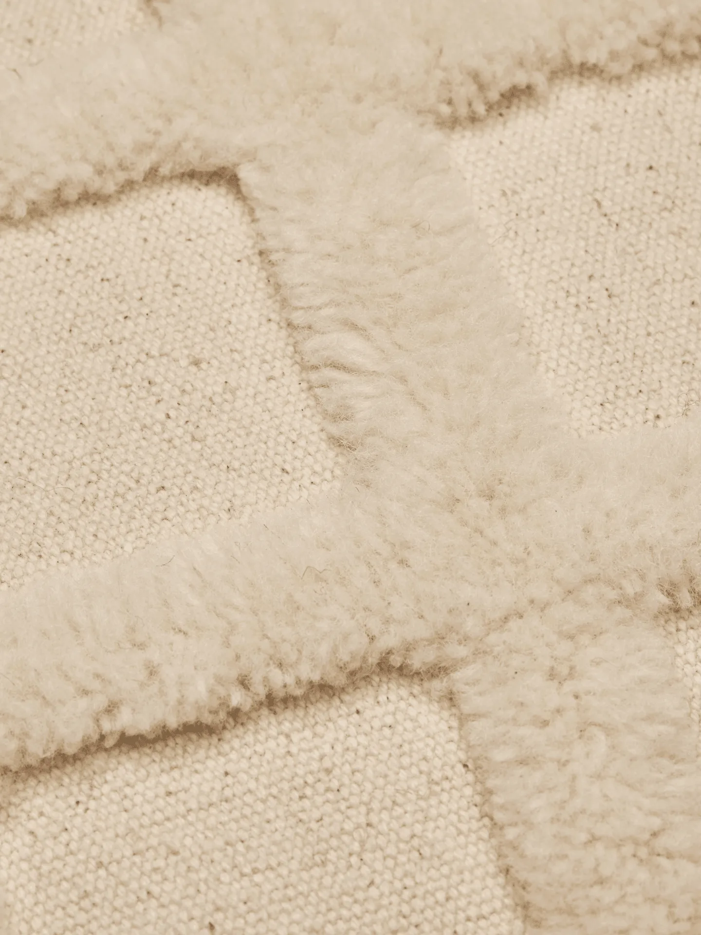 Norte grid kudde, Off-white, 50x50 cm Ferm Living