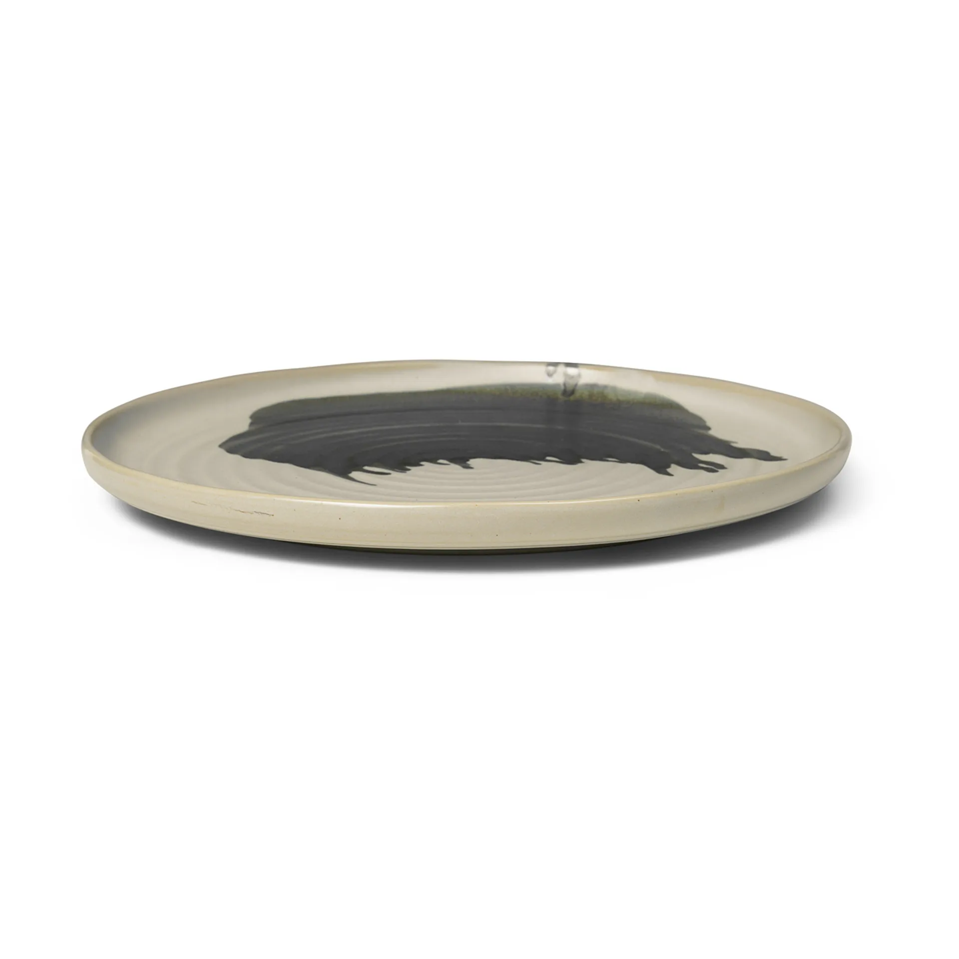 Omhu Centrepiece serveringsfat ⌀36 cm, off white-charcoal Ferm Living