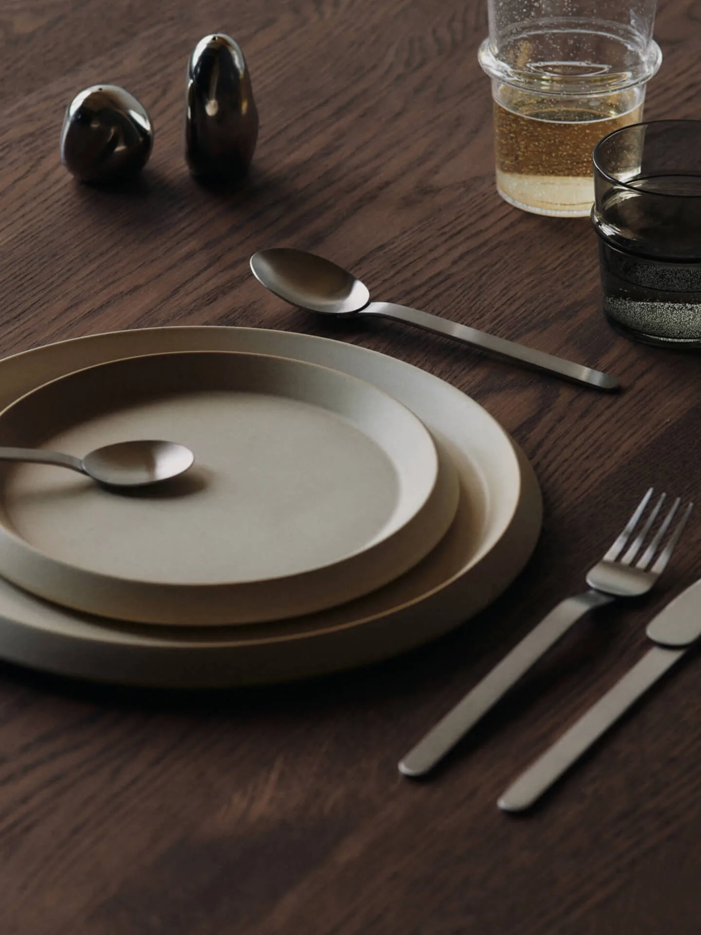 Orevo salt och pepparkar set, Polished Stainless Steel Ferm Living