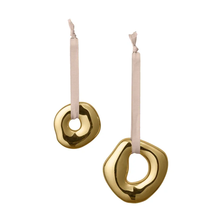 Orrith dekorationshänge 2 delar - Mässingfinish - Ferm Living