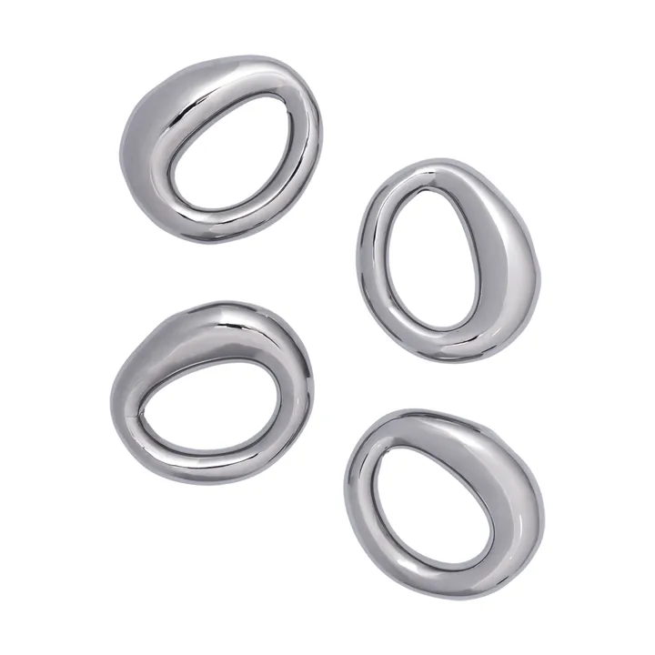 Orrith servettring 4-pack - Silver - Ferm Living